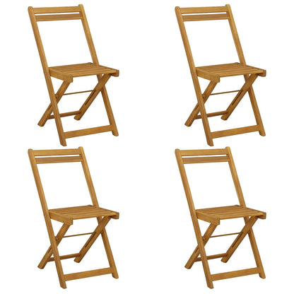Folding Garden Chairs Folding 4 pcs Natural 40 x 53 x 80 cm