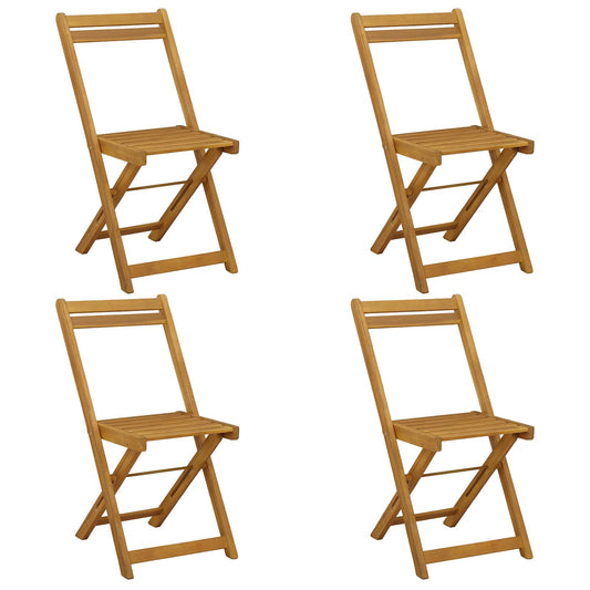 Folding Garden Chairs Folding 4 pcs Natural 40 x 53 x 80 cm