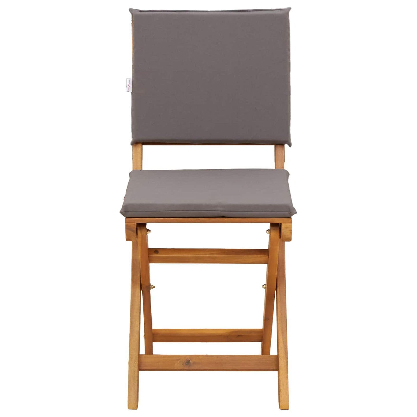 Garden Chair 4 pcs Dark Grey 38 x 46 x 85 cm Solid Acacia Wood