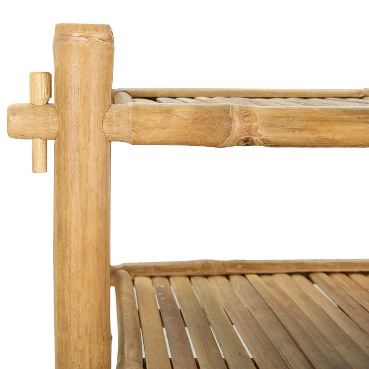 Shoe Rack with Shelf Natural 6-tier Bamboo