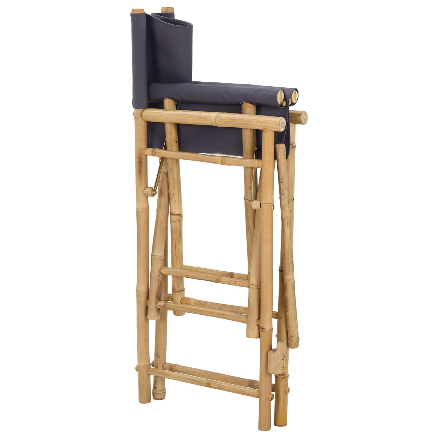 Folding Director's Chair 2 pcs Natural Bamboo