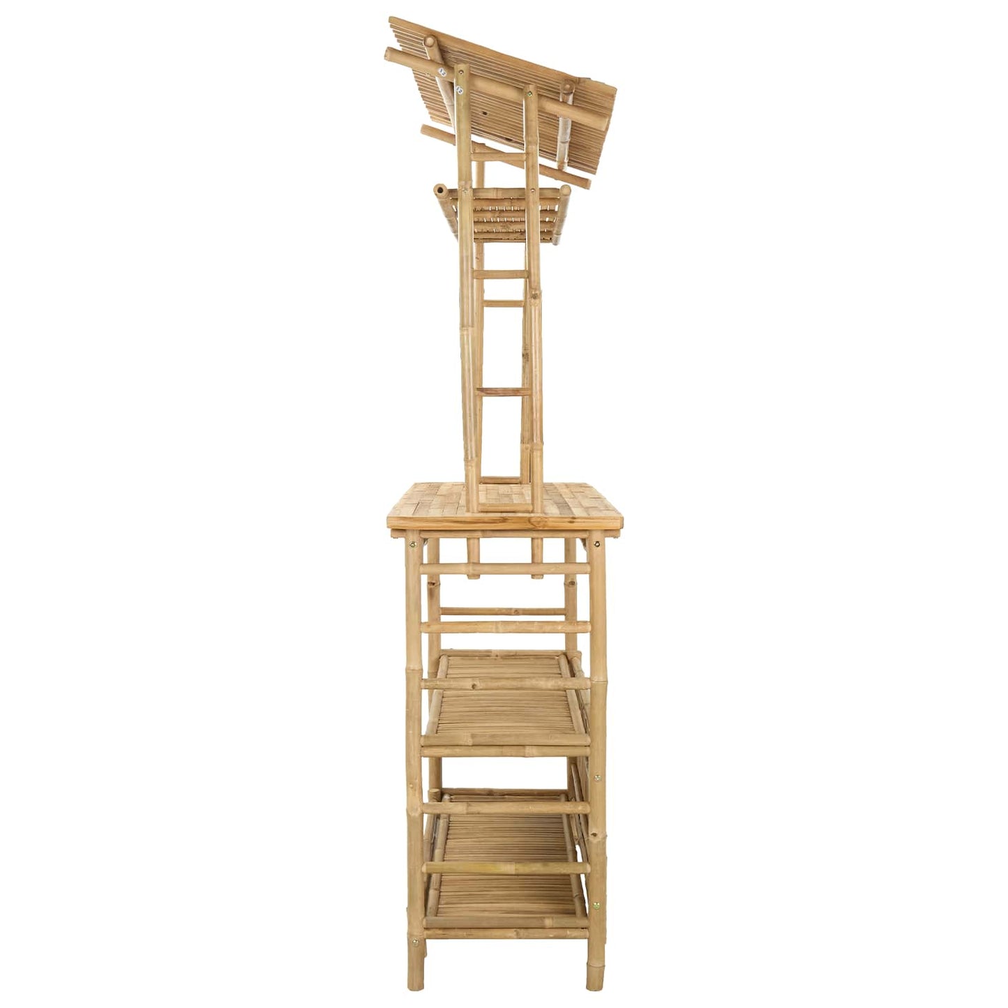 Outdoor Bar Table Natural 110 x 50 x 210 cm Bamboo