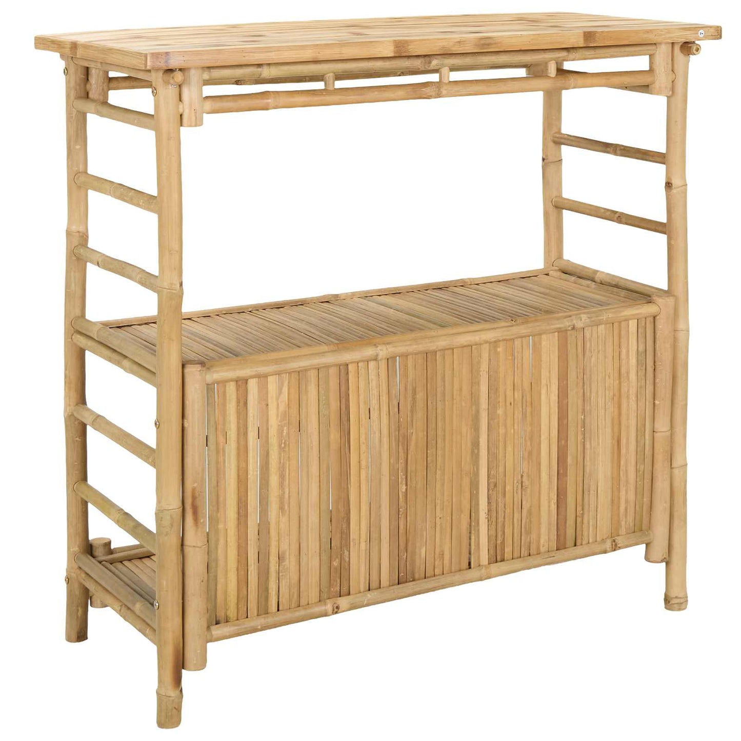 Outdoor Bar Table Natural 110 x 50 x 105 cm Bamboo