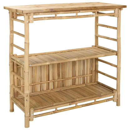 Outdoor Bar Table Natural 110 x 50 x 105 cm Bamboo
