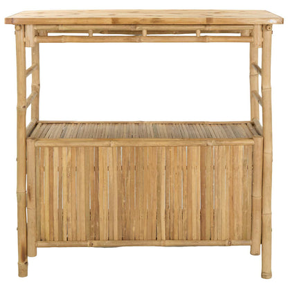 Outdoor Bar Table Natural 110 x 50 x 105 cm Bamboo