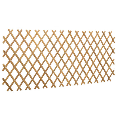 Expandable Trellis Fence 2 pcs Light Brown 100 x 105 cm Bamboo