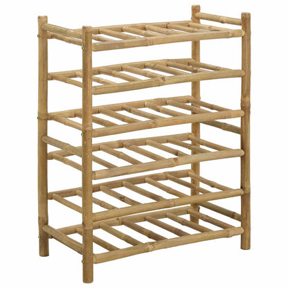 Wine Rack Natural 57 x 29.5 x 72 cm Bamboo
