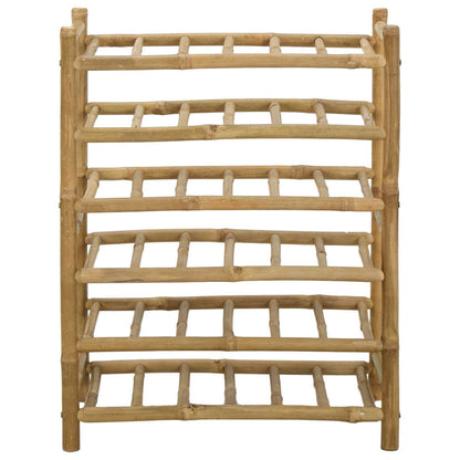 Wine Rack Natural 57 x 29.5 x 72 cm Bamboo