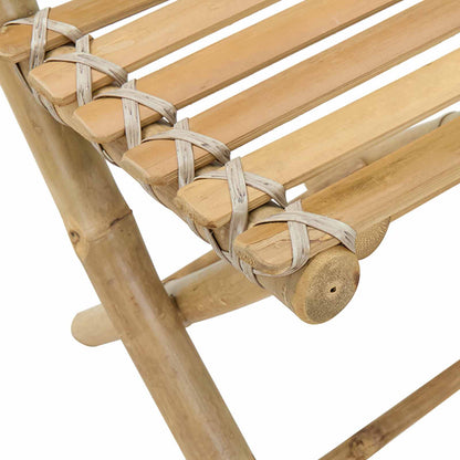 Garden Chair 4 pcs Natural Bamboo
