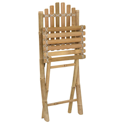 Garden Chair 4 pcs Natural Bamboo