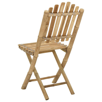 Garden Chair 4 pcs Natural Bamboo