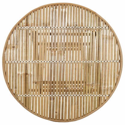 Garden Table Natural 80 x 70 cm Bamboo