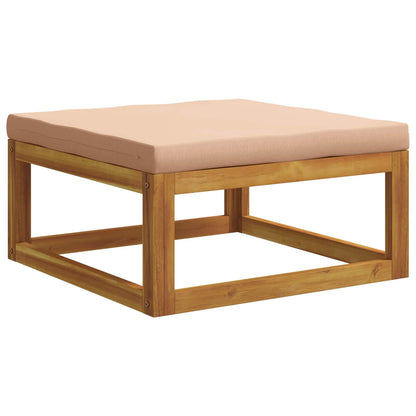 Sofa Set 6 pcs Natural Solid Acacia Wood