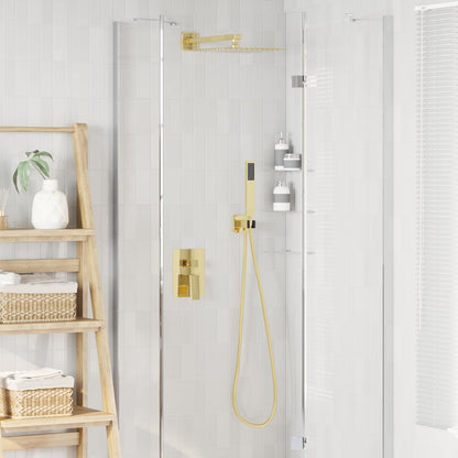 Concealed Shower System (Square) Gold Stainless Steel 201