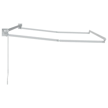 Manual Retractable Awning Frame White 3 x 2 m Aluminium
