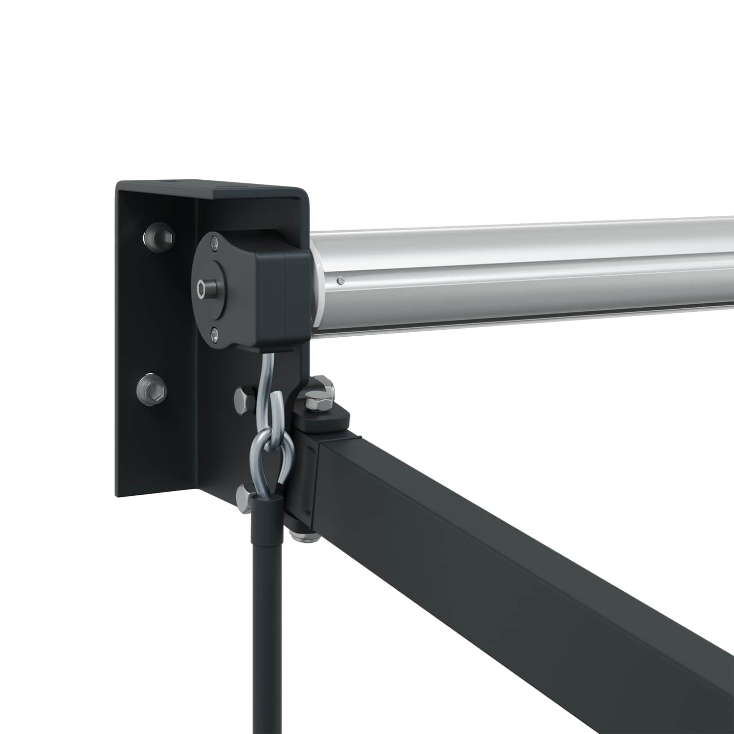 Manual Retractable Awning Frame Anthracite 3.5 x 2 m Aluminium
