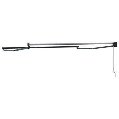 Manual Retractable Awning Frame Anthracite 3.5 x 2 m Aluminium
