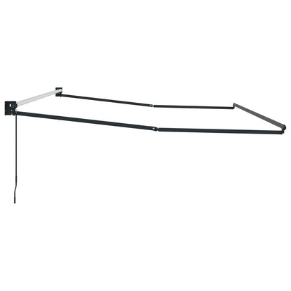 Manual Retractable Awning Frame Anthracite 4 x 2 m Aluminium