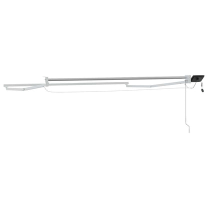 Electric Retractable Awning Frame White 3.5 x 2.5 m Aluminium