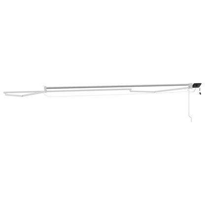 Electric Retractable Awning Frame White 5 x 3 m Aluminium