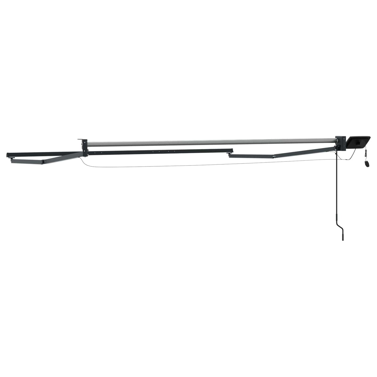 Electric Retractable Awning Frame Anthracite 2.5 x 2 m