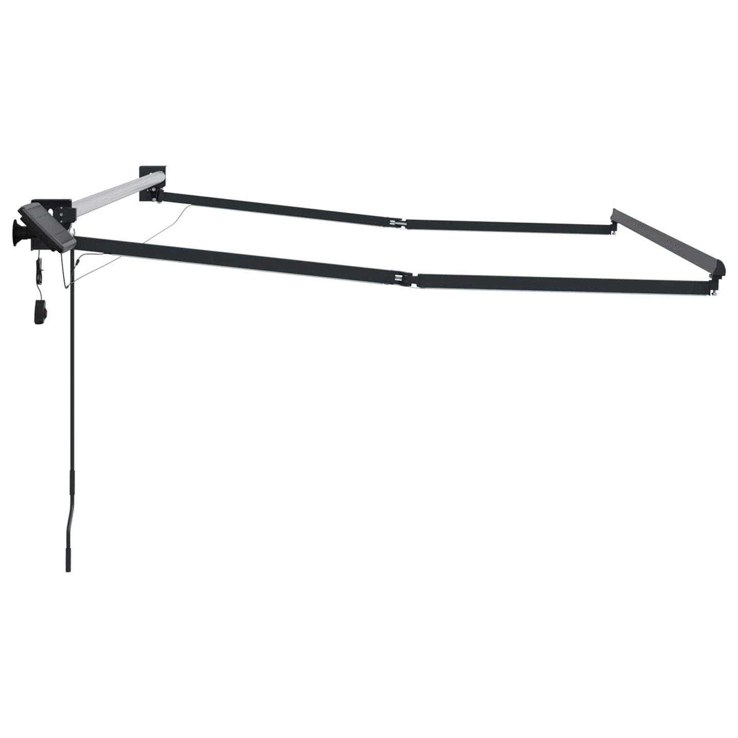 Electric Retractable Awning Frame Anthracite 3.5 x 2 m