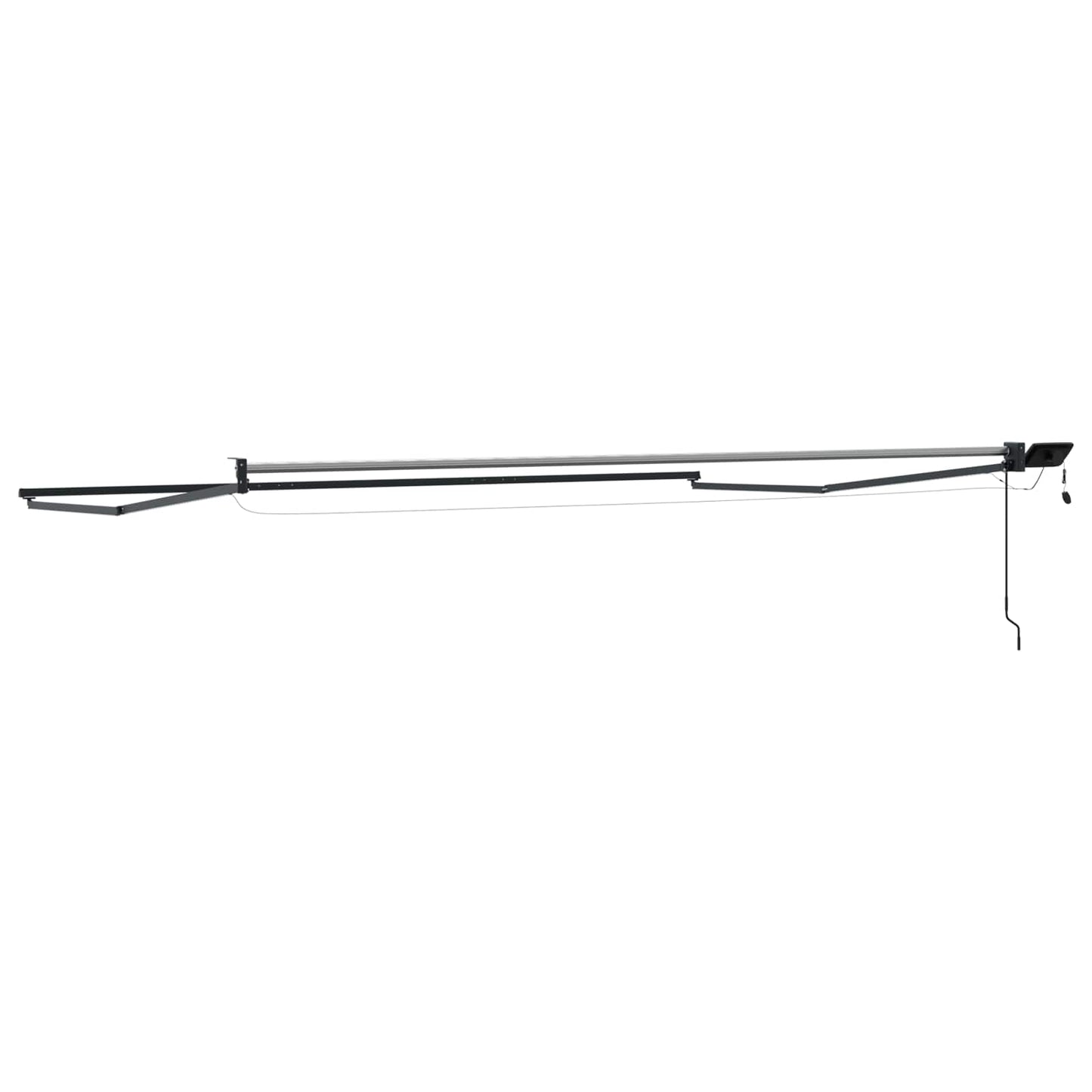 Electric Retractable Awning Frame Anthracite 5 x 3 m Aluminium