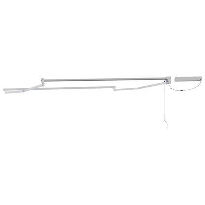Electric Retractable Awning Frame White 2.5 x 2 m Steel