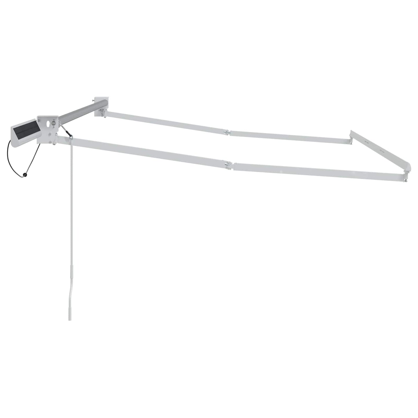 Electric Retractable Awning Frame White 2.5 x 2 m Steel