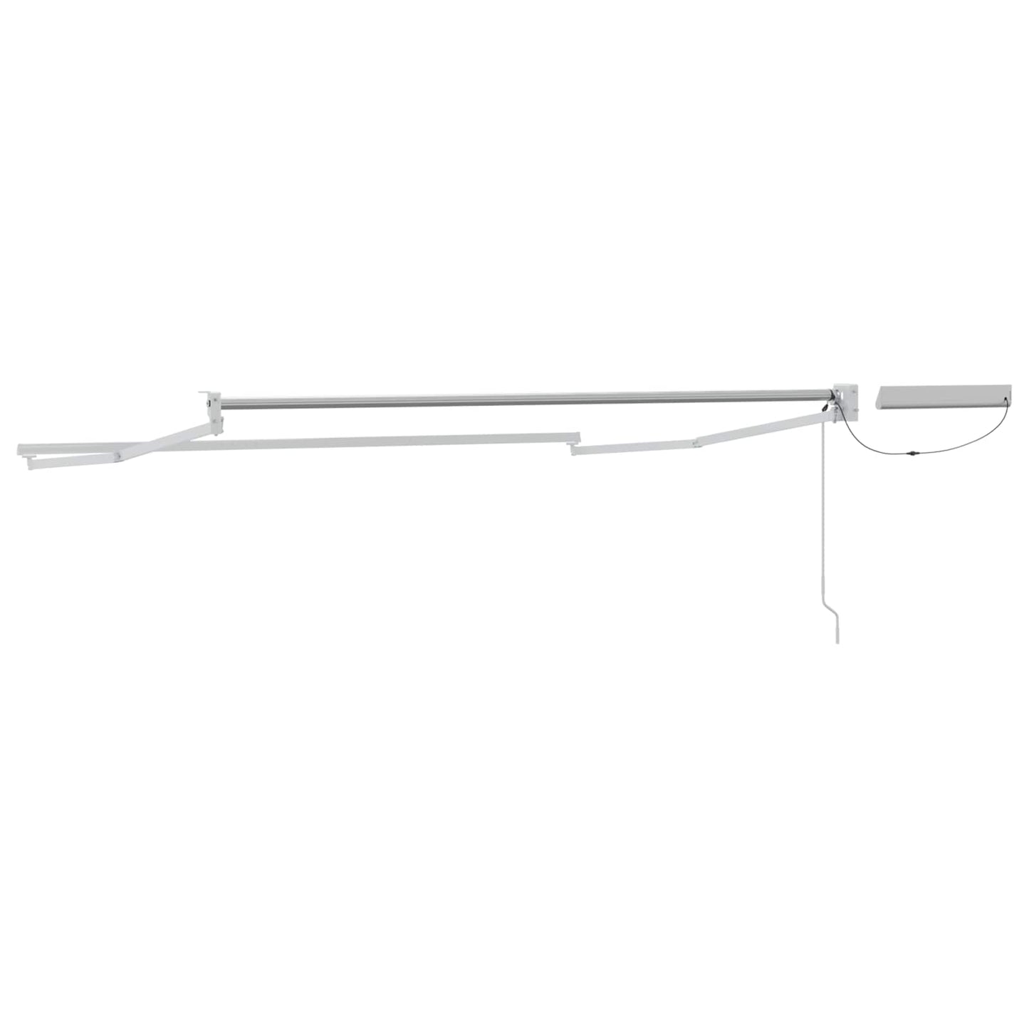 Electric Retractable Awning Frame White 3.5 x 2 m Steel