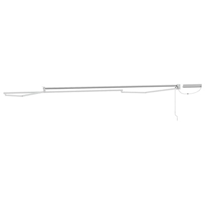 Electric Retractable Awning Frame White 4.5 x 3 m Steel