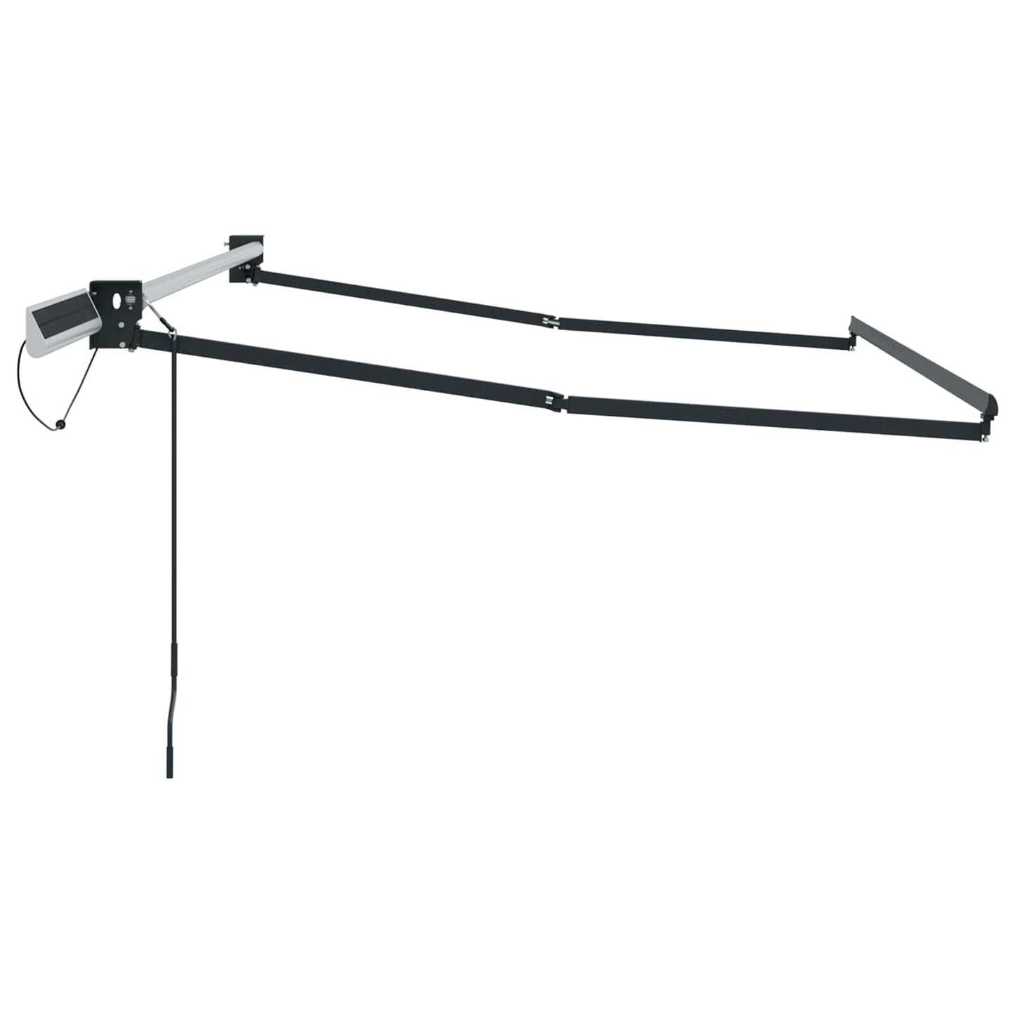 Electric Retractable Awning Frame Anthracite 3.5 x 2 m Steel