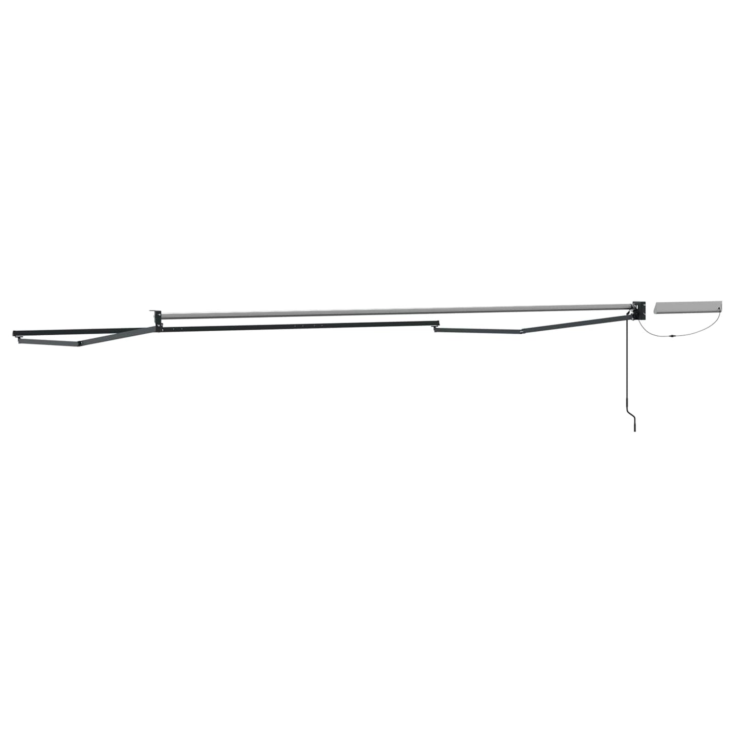 Electric Retractable Awning Frame Anthracite 4 x 2 m Steel