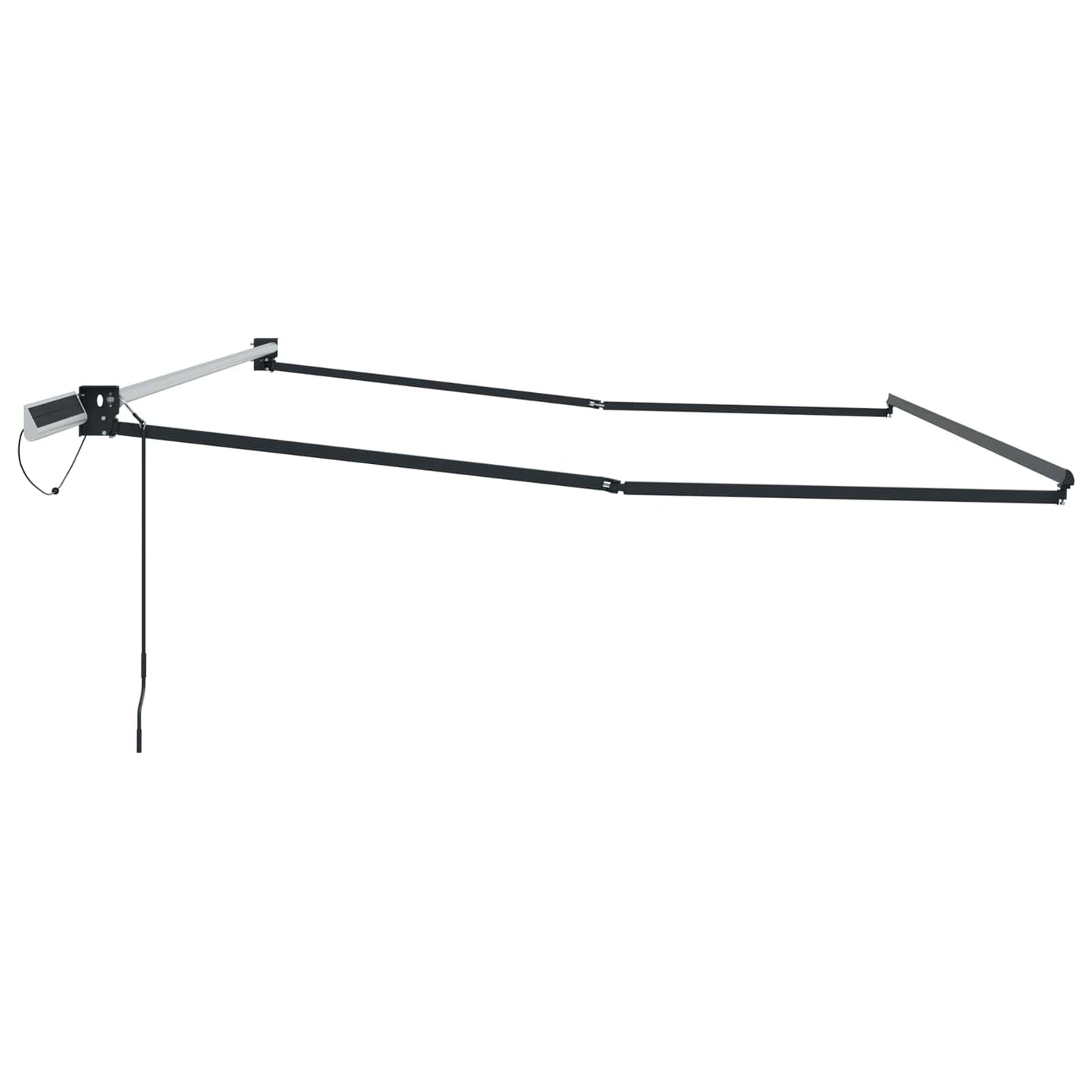 Electric Retractable Awning Frame Anthracite 4 x 2 m Steel