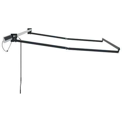 Electric Retractable Awning Frame Anthracite 3 x 2.5 m Steel