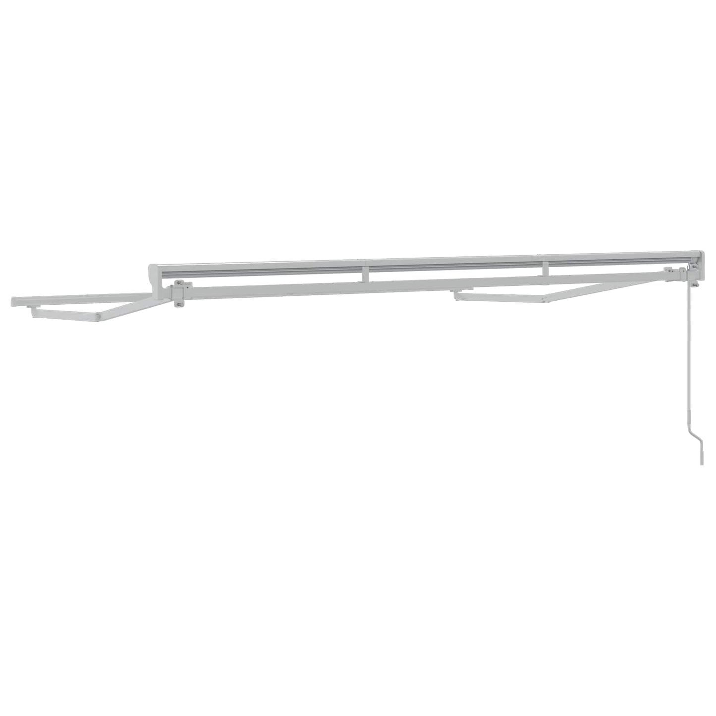 Manual Awning Frame Adjustable White 3 x 2.5 m Steel