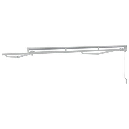 Manual Awning Frame Adjustable White 3 x 2.5 m Steel