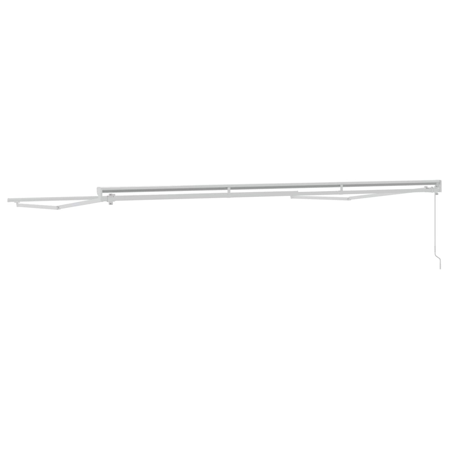 Manual Awning Frame Adjustable White 5 x 3 m Steel