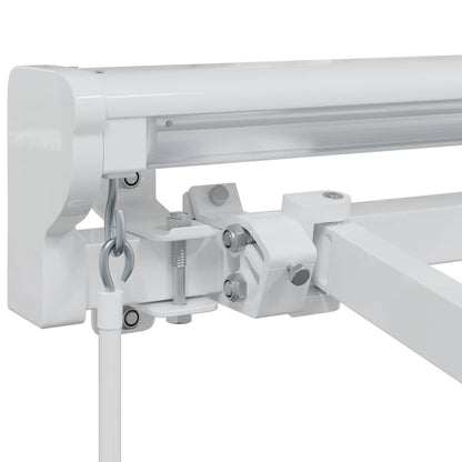 Manual Awning Frame Adjustable White 5 x 3.5 m Steel