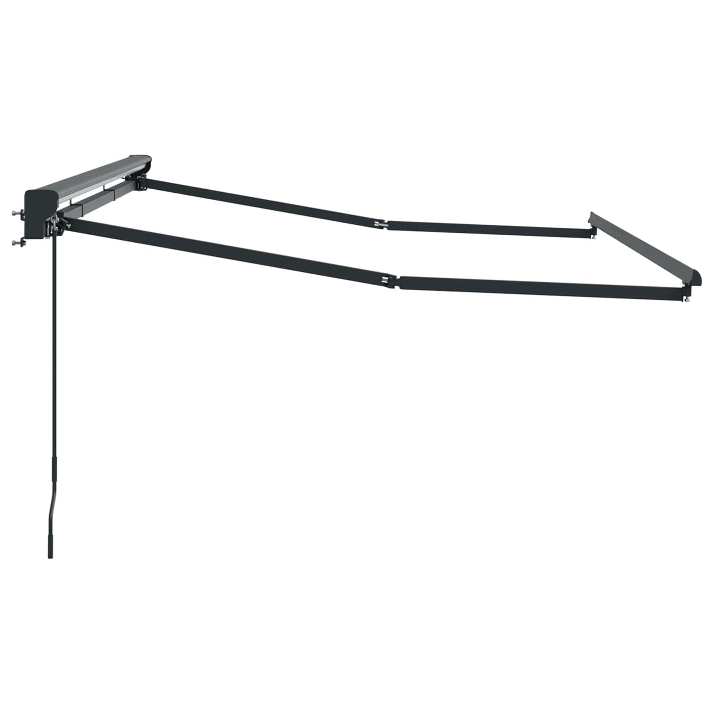 Manual Awning Frame Adjustable Anthracite 3 x 2 m Steel