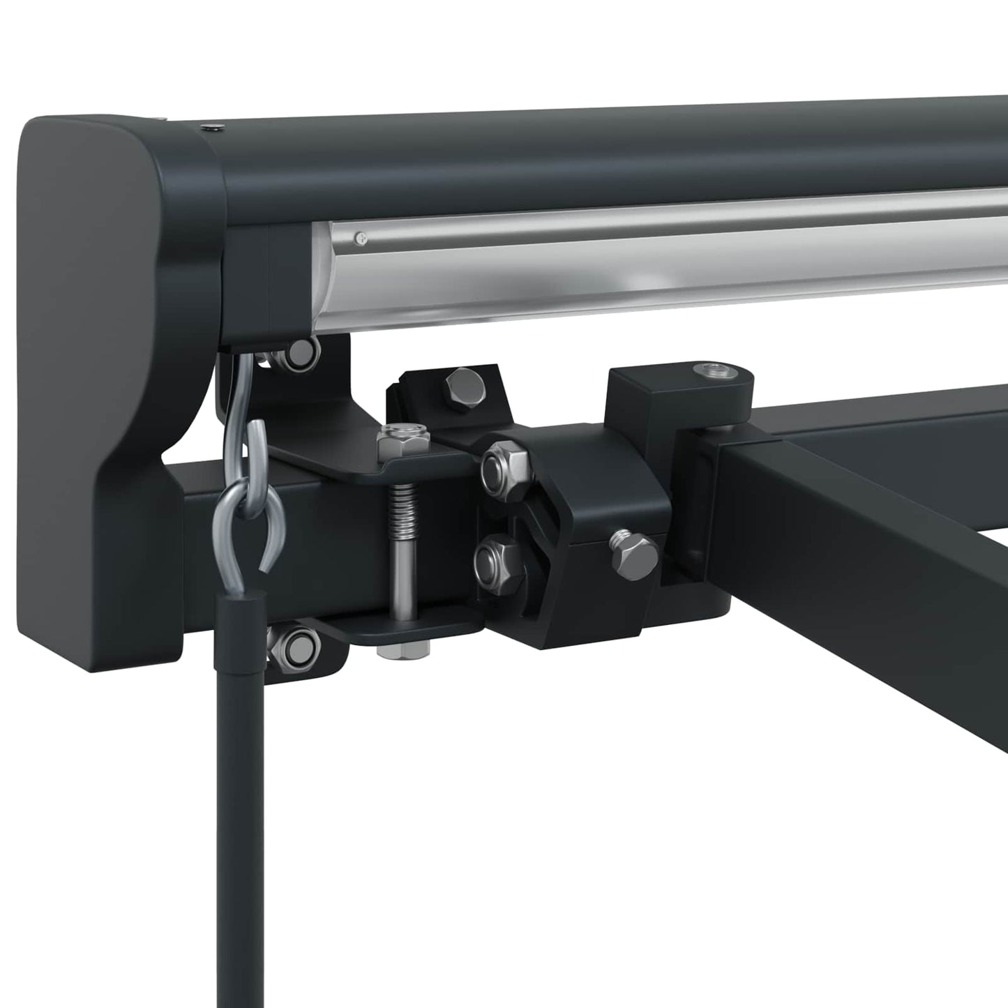 Manual Awning Frame Adjustable Anthracite 3.5 x 2 m Steel