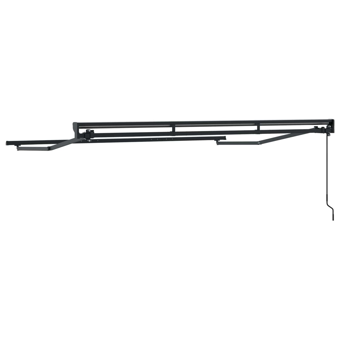 Manual Awning Frame Adjustable Anthracite 3.5 x 2 m Steel