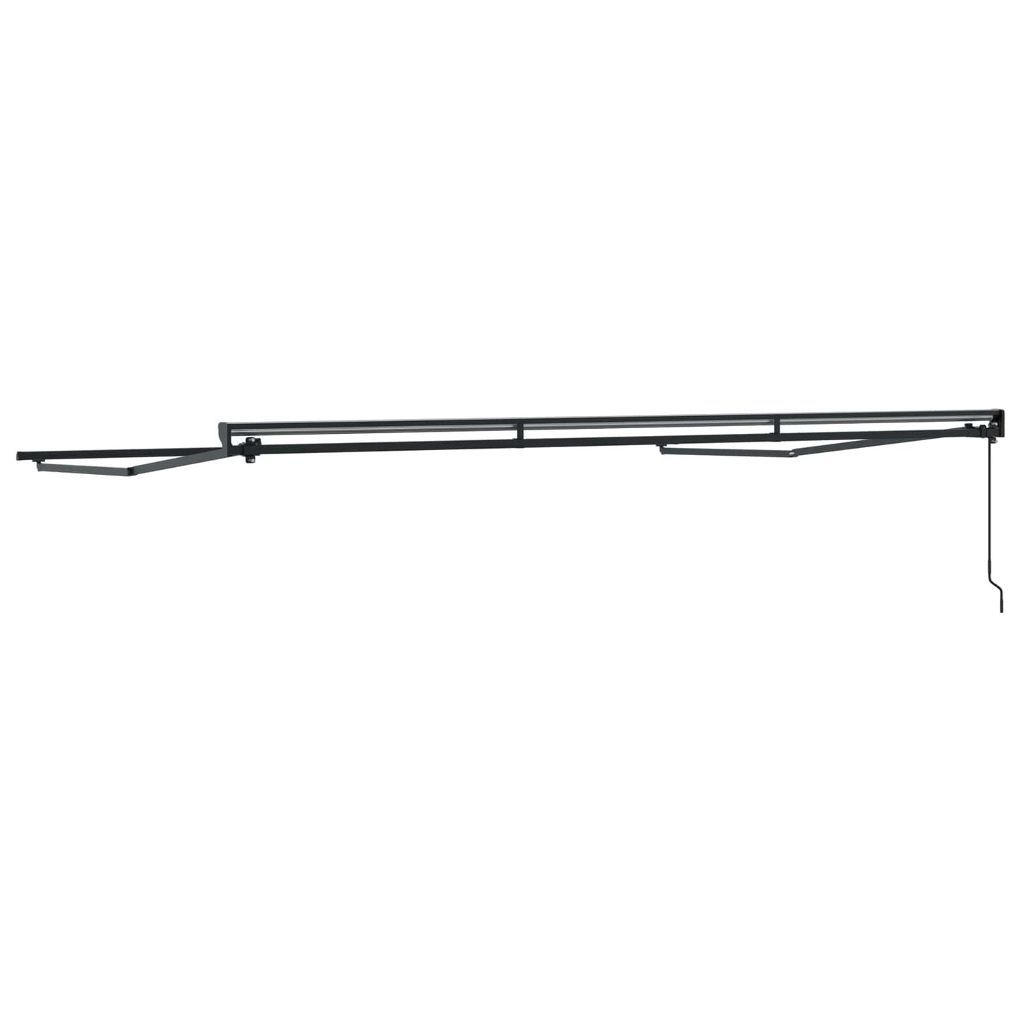Manual Awning Frame Adjustable Anthracite 4.5 x 3.5 m Steel