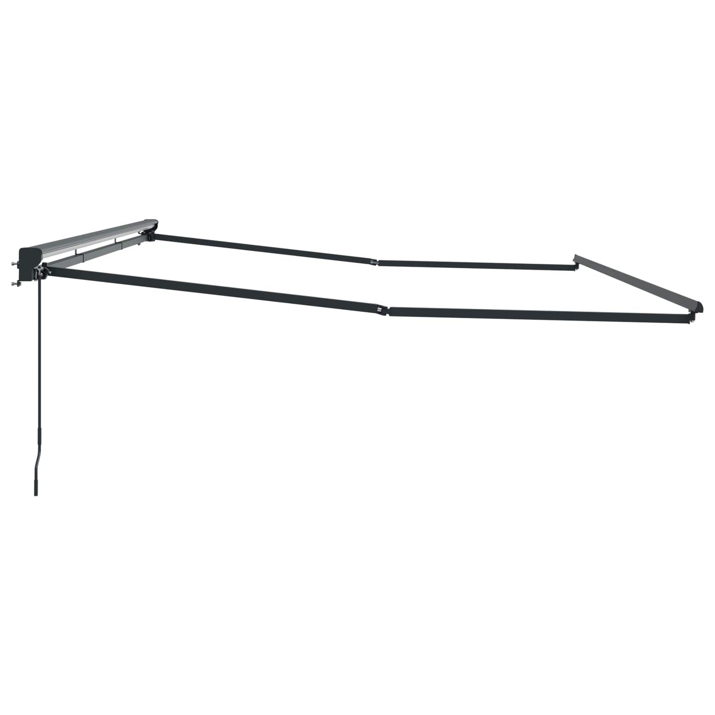 Manual Awning Frame Adjustable Anthracite 4.5 x 3.5 m Steel