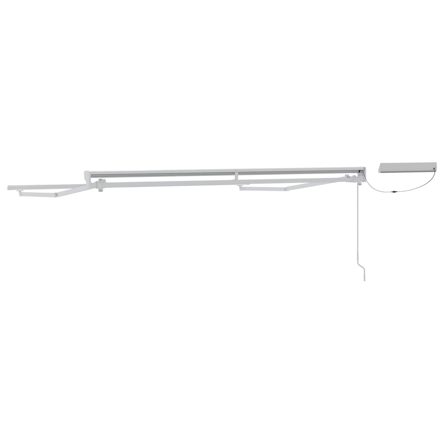 Electric Retractable Awning Frame White 2.5 x 2 m Steel