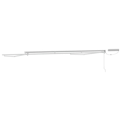 Electric Retractable Awning Frame White 4 x 2 m Steel