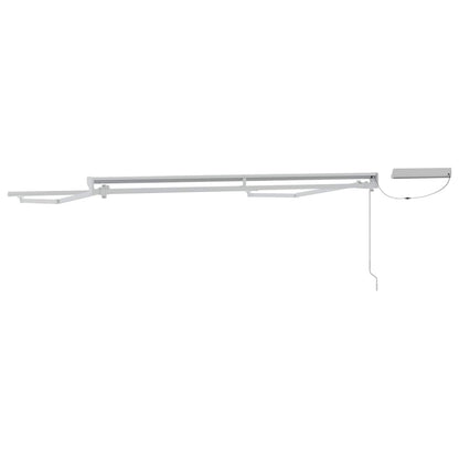 Electric Retractable Awning Frame White 3.5 x 2.5 m Steel