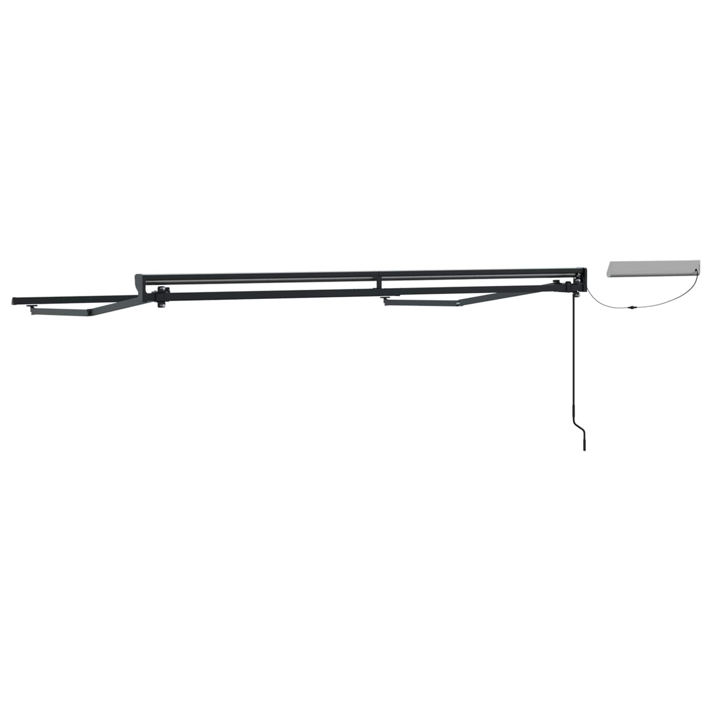 Electric Retractable Awning Frame Anthracite 2.5 x 2 m Steel