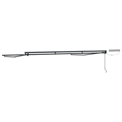 Electric Retractable Awning Frame Anthracite 4 x 3 m Steel