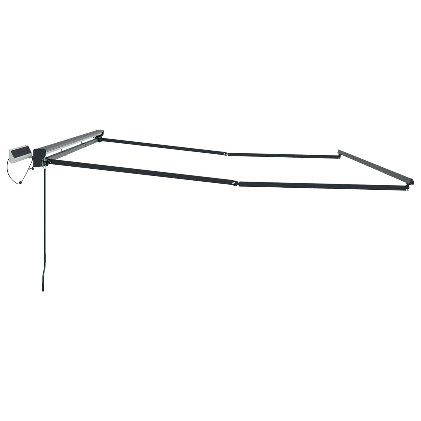 Electric Retractable Awning Frame Anthracite 4.5 x 3.5 m Steel
